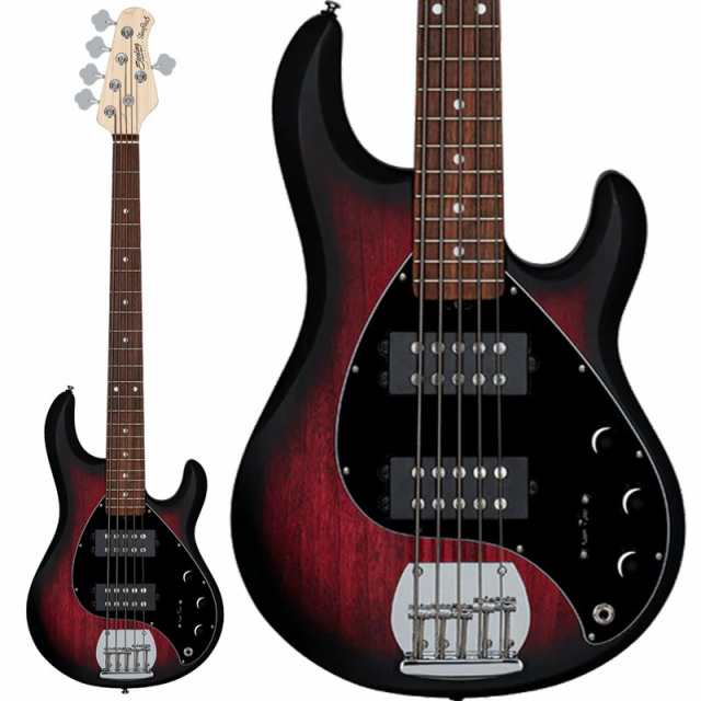 Sterling by MUSICMAN S.U.B. Series Ray5 HH (Ruby Red Burst Satin/Jatoba)