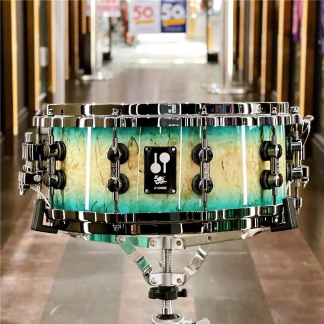 SONOR 【イケベ楽器店創業50周年記念モデル】SQ2 System Snare Drum - Maple Vintage 14x6 - Blue Burst on Scandinavian Birch [No.22772]