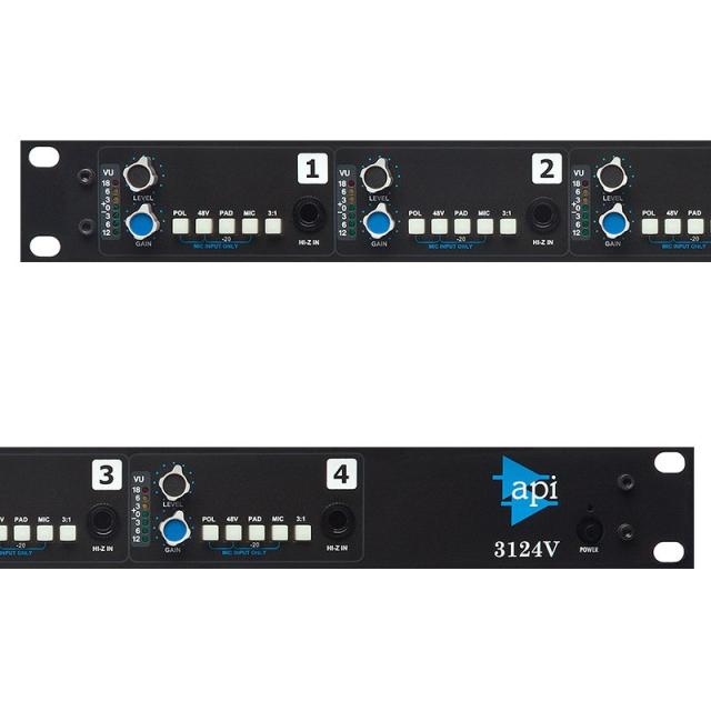 API 3124V (ディスクリート 4ch マイク/ラインプリアンプ/DI) 【お取り寄せ商品・納期3週間程】_2