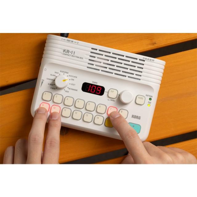 KORG KR-11 純正電源アダプター(KA350)&純正フットスイッチ(PS-3)セット COMPACT RHYTHM BOX_6