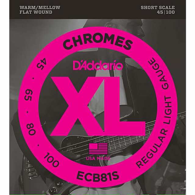 D’Addario Chromes Flat Wound ECB81Sの通販は