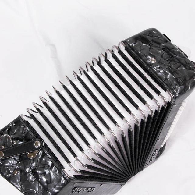 TOMBO (アコーディオン専門店・出荷前検品発送)(おしゃれアコーディオン教本付) トンボ GT-60B CGP コスモグレーパール アコーディオン 入門向け ピアノ式 34鍵盤 中型 60ベース (鍵盤堂試奏可能)_6