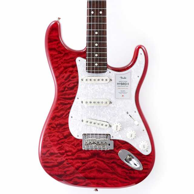 Fender Made in Japan 2024 Collection Hybrid II Stratocaster QMT (Red Beryl/Rosewood)