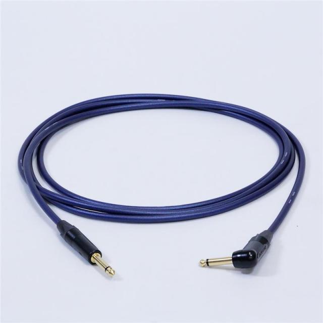 Noah’sark PASSGO BLUE TS PHONE Cable (L型)(5.0m)(パスゴーブルー)(ラインケーブル/ギターケーブル/楽器用ケーブル)(L型 Phone-Phone)(6.3(2極)-6.3(2極)， L字-ストレート)(日本製)