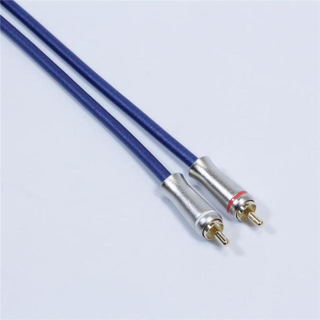 Noah’sark PASSGO BLUE RCA Cable (ステレオ)(2.0ｍ)(パスゴーブルー)(ラインケーブル/スレテオケーブル)(Stereo RCA-RCA)(RCA(L/R)-RCA(L/R))(日本製)_2