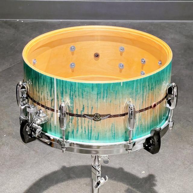TAMA TMS1465SR-ECB [STAR Maple 14 × 6.5 / Emerald Sea Curly Maple Burst][Made in Japan]※受注生産品_3