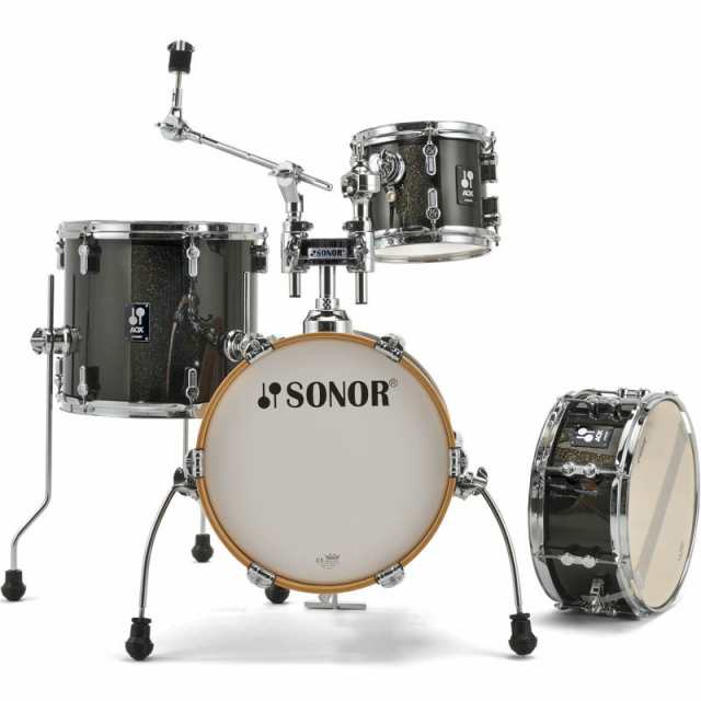 SONOR SN-AQXMIC #BMS [AQX MICRO Shell Set / Black Midnight Sparkle] 【シンバル、ハードウェア別売】