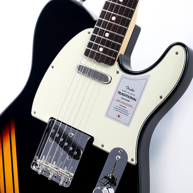 Fender Made in Japan Traditional 2025 Collection 60s Telecaster (Competition Black/3-Color Sunburst/Rosewood)_3