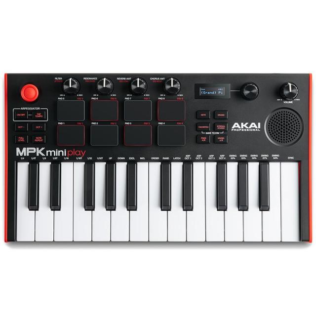 AKAI MPK mini Play MK3 (アカイ)(エムピーケーミニ)【NKS対応製品Komplete 15 Selectバウチャー無償提供】