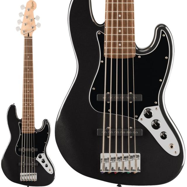 Squier by Fender Affinity Series Jazz Bass VI (Black Metallic/Laurel) 【値上げ前旧価格品】【春得セール】