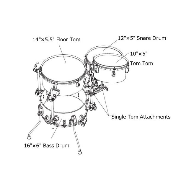 TAMA CJB46C-ISP [Cocktail-JAM Series / Cocktail-JAM Drum set] 【お取り寄せ品】_7