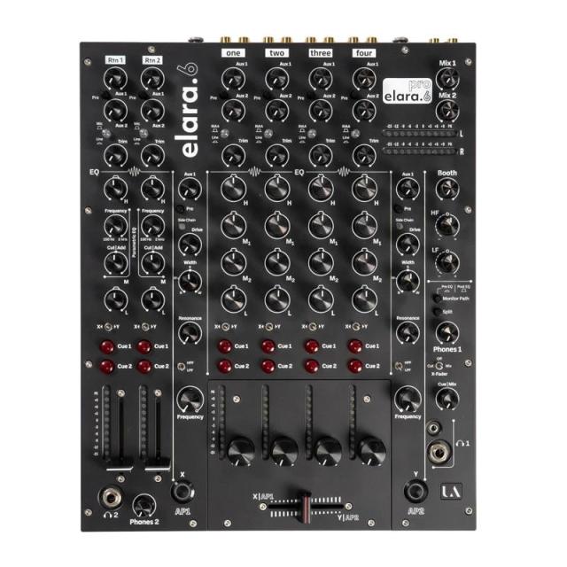 Union Audio elara.6 Rotary 【受注商品 / 納期3ヶ月から6ヶ月】【プロフェッショナル6chDJミキサー ロータリーフェーダーモデル】(ユニオンオーディオ)