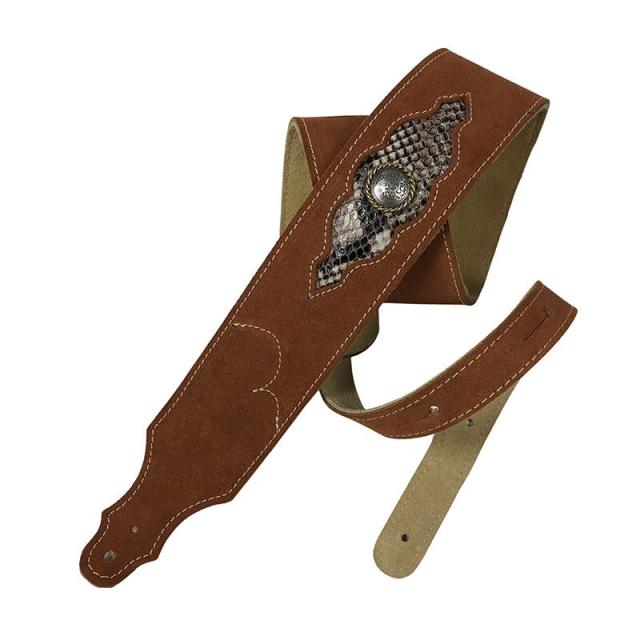 Franklin 【新春大売り出し】 Sculpted Suede Snake Pattern Guitar Strap [8S1B-RU-SN] 7,396円