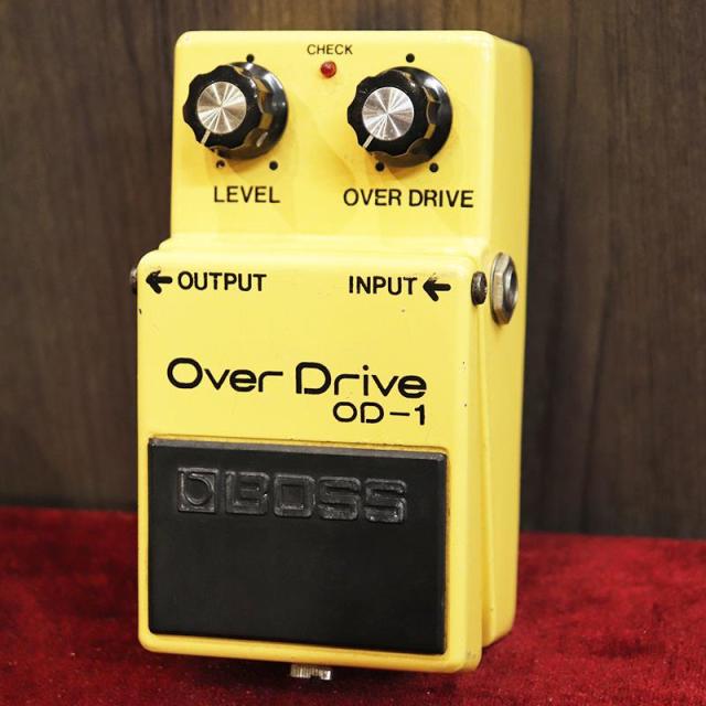 BOSS VINTAGE OD-1 Over Drive Long Dash Silver Screw ’79