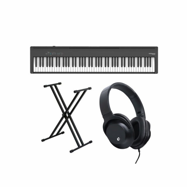 Roland FP-30X-BK + X型スタンドセット【ヘッドホン・お手入れ Roland FP-30X-BK + X型スタンドセット【ヘッドホン・お手入れ
