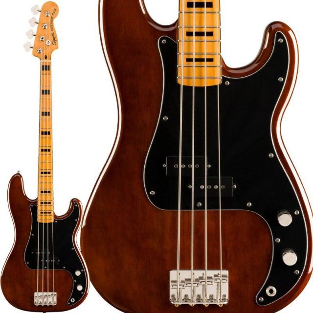 Squier by Fender Classic Vibe ’70s Precision Bass (Walnut/Maple)