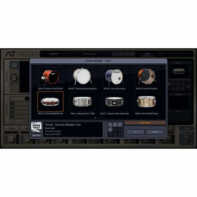 xlnaudio Drum Vault (Addictive Trigger 専用ドラム拡張キット)(オンライン納品)(代引不可)