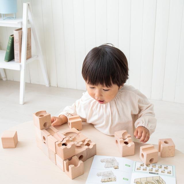 【商品レビューで+2%】木のおもちゃ 知育玩具 エデュテ 立体迷路 積み木 Cubit キュビット 立体迷路型 木製知育積木 積み木 つみき 考える力 贈り物 初節句 プレゼント 論理的思考_8