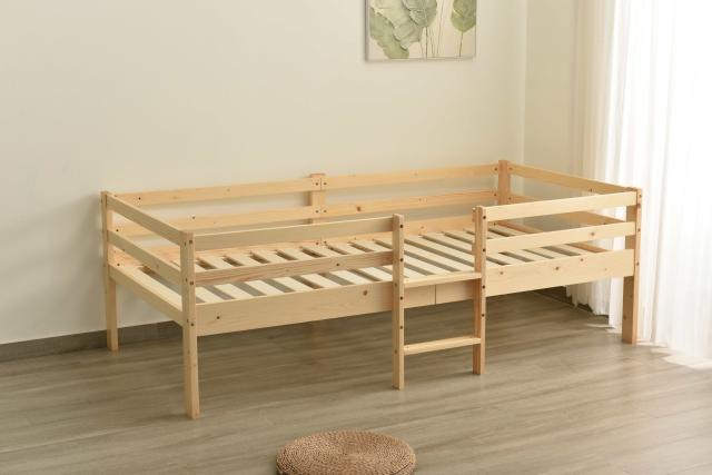 ロータイプ ロフトベッド 木製 システムベッド 子供ベッド ローハシゴ シングル Amazon.co.jp: ロータイプ ロフトベッド 木製 システムベッド