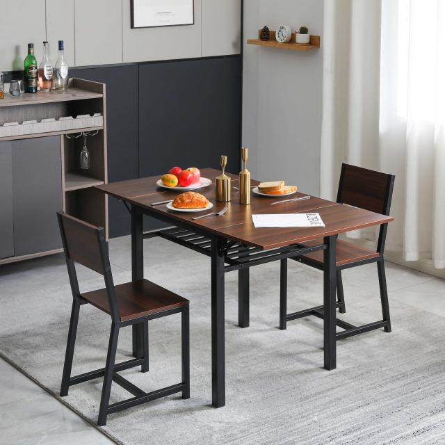 セール ダイニングテーブル 3点セット 2人用 ダイニングセット 食卓テーブル 2人掛け 2脚セット テーブルセット モダン北欧 食卓 シの通販は