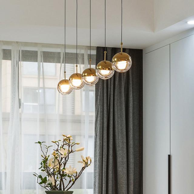 シーリングライト LED 対応 おしゃれ 北欧 ゴールド 照明器具 天井照明 リビング 照明 クラディ 白熱電球付 LT-4377 LT-4378 インターフォルム ペンダントライト ゴールド ダイニング おしゃれ ガラス 北欧 吊下げ灯