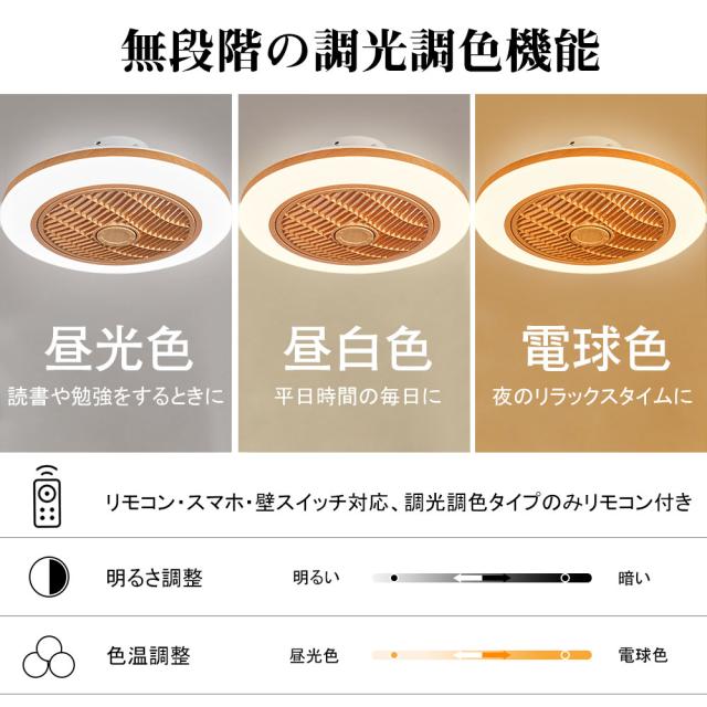 【五年保証】シーリングファン シーリングファンライト LED 照明器具 6畳 8畳 DCモーター サーキュレーター 調光 調色 風量調節 高輝度 オシャレ シーリングライト dcモーター 空気循環 省エネ 節電 リビング 寝室 部屋 洋室 和室 リモコン付