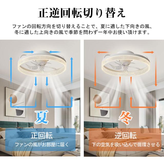 【五年保証】シーリングファン シーリングファンライト LED 照明器具 6畳 8畳 DCモーター サーキュレーター 調光 調色 オシャレ 天井照明 シーリングライト 北欧風 dcモーター 空気循環 省エネ 節電 リビング 寝室 部屋 洋室 和室 リモコン付き