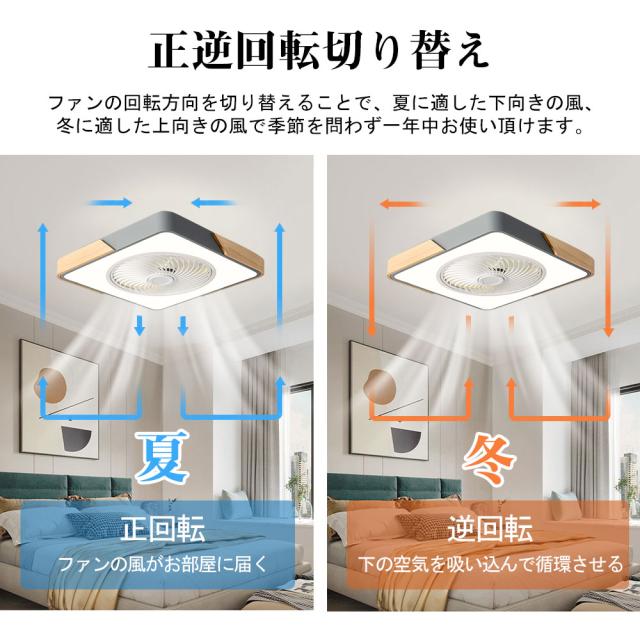シーリングファンライト シーリングファン LED リモコン 6畳 8畳 調光調色 照明器具 おしゃれ 木目調 木枠 DCモーター 風量調節 天井照明 リビング 寝室 和室 軽量 間接照明 子供部屋 静音 空気循環