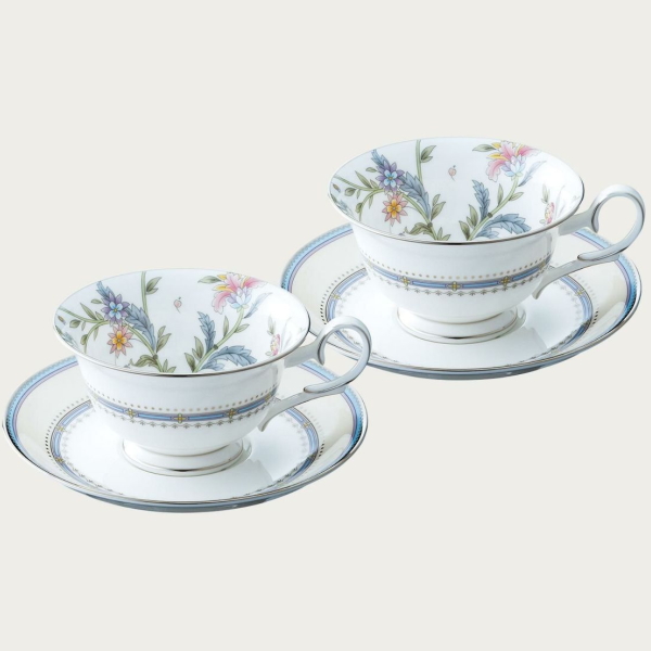 送料無料！ノリタケ・ジャルダン フルーリ カップ&ソーサーペア　4910L/P50717Aの通販は
