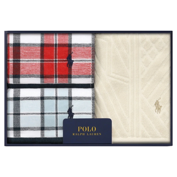 POLO RALPH LAUREN HOME（ポロ ラルフ ローレン ホーム） IVY BGFT タオルセット ホワイトデー　バレンタイン　ラッピング メッセージカード 　母の日　父の日 お返し 新築祝 出産祝 出産内祝　退職祝　御祝 御礼 快気祝 ラルフローレンの通販は 5,225円
