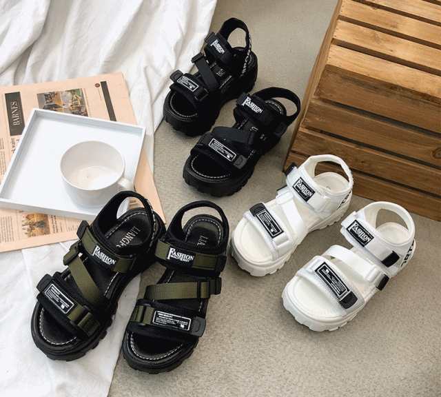 スポーツサンダル  レディース シューズ 厚底 サンダル 大きい 歩きやすい 小さい 靴 シューズ 厚底サンダル お出かけ 旅行 カジュアルの通販はスポーツサンダル