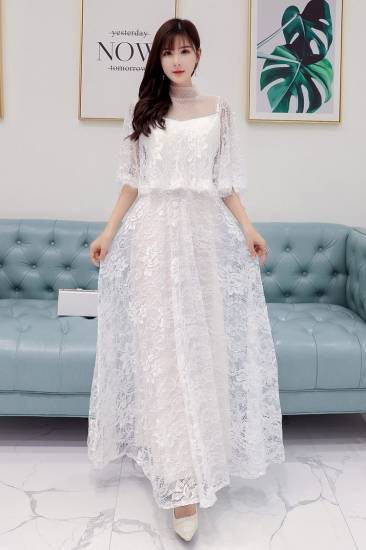 パーテイードレス 個性的 ロング 総レース ケープ風 黒 白 袖あり かっこいい 大きいサイズ 透け感 結婚式 お呼ばれ ドレス 演奏会 ロンの通販は パーテイードレス 個性的 ロング 総レース ケープ風 黒 白 袖あり かっこいい 大きいサイズ 透け感 結婚式 お呼ばれ ドレス 演奏会 ロンの通販は