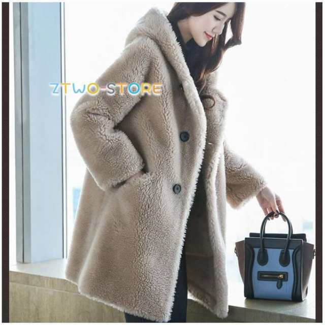 ファーコート ミンクカシミアコート フェイクファージャケット レディース 冬服 30代40代50代 ロング丈コート 毛皮コート  モコモコ 暖かの通販は 6,056円