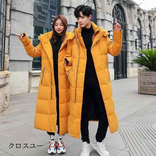 ダウンコート メンズ ロング丈 フード付き ダウンジャケット アウター