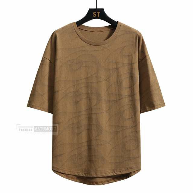 Tシャツ メンズ服 Tシャツ メンズ カジュアルTシャツ トップス　服　カジュアル ティーシャツ　新作 送料無の通販は