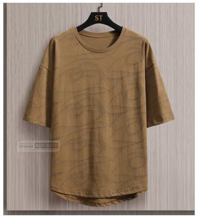 Tシャツ メンズ服 Tシャツ メンズ カジュアルTシャツ トップス　服　カジュアル ティーシャツ　新作 送料無の通販は