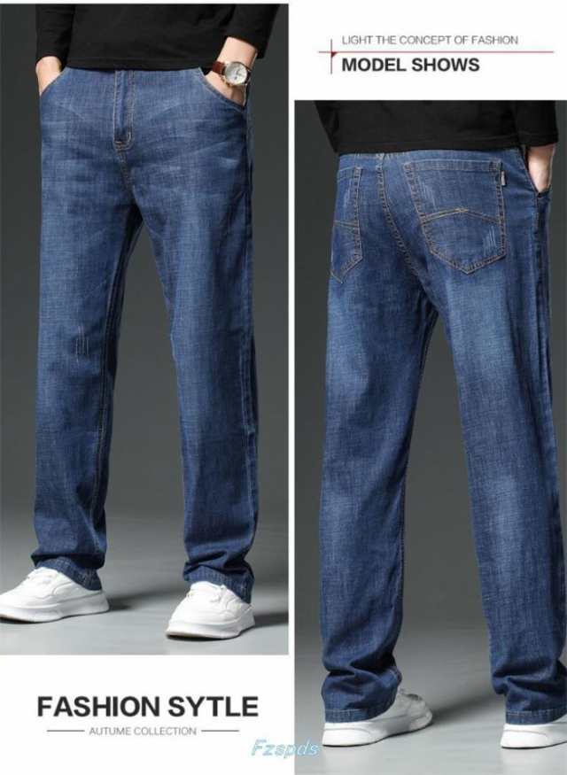 パンツ 30-44CM デニムパンツ メンズ ストレッチ  イージーパンツ 薄手 大きいサイズ ビジネスパンツ ストレッチ 夏 用 太め UVカット 清 パンツ 30-44CM デニムパンツ メンズ ストレッチ イージーパンツ 薄手