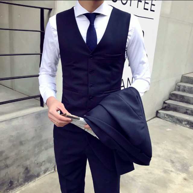 売上急増中 話題商品 メンズ 秋の新作特集 ギフトにも最適 結婚式 パーティ カジュアル スリーピース 卒業式 スーツ スリム セットアップ ダブルスーツ 二次会 今だけ ビジネス ネイビー 即納対応中 クリスマスギフト