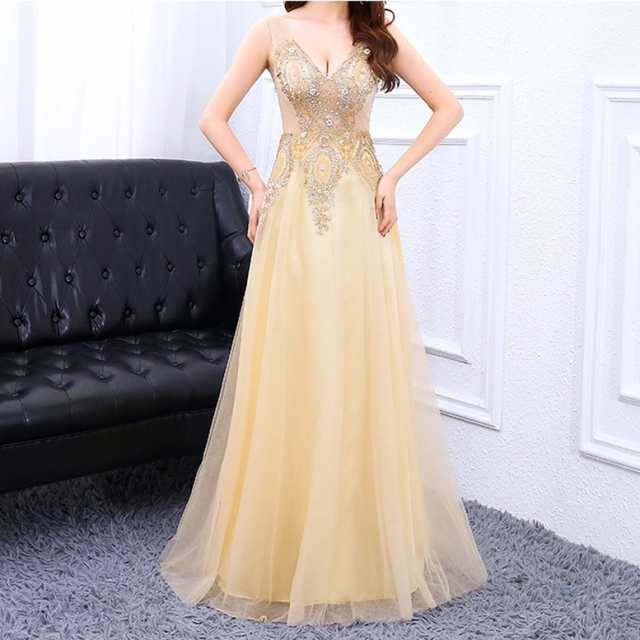 レビュー高評価 数量限定入荷 レディース 軽量仕様 秋の新作特集 店長太鼓判 シースルーチュールドレス V ワンピース ノースリーブ ドレス ロング 今だけ 袖なし カクテルドレス カラードレス イブニングドレス