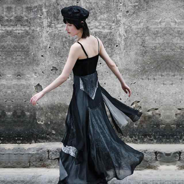 レビュー高評価商品 人気急上昇 ランキング常連 レディース ギフトにも最適 異素材MIX ドレス 袖なし ドッキングワンピース キャミソールワンピース 切り替え 在庫わずか ノースリーブ ワンピース ロングワンピース 送料無料 クリスマスプレゼント