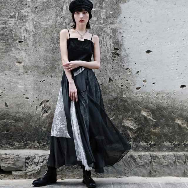 レビュー高評価商品 人気急上昇 ランキング常連 レディース ギフトにも最適 異素材MIX ドレス 袖なし ドッキングワンピース キャミソールワンピース 切り替え 在庫わずか ノースリーブ ワンピース ロングワンピース 送料無料 クリスマスプレゼント