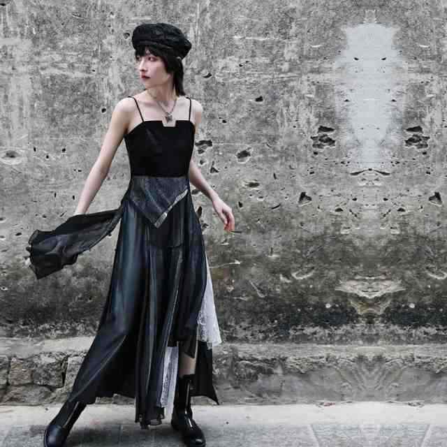 レビュー高評価商品 人気急上昇 ランキング常連 レディース ギフトにも最適 異素材MIX ドレス 袖なし ドッキングワンピース キャミソールワンピース 切り替え 在庫わずか ノースリーブ ワンピース ロングワンピース 送料無料 クリスマスプレゼント