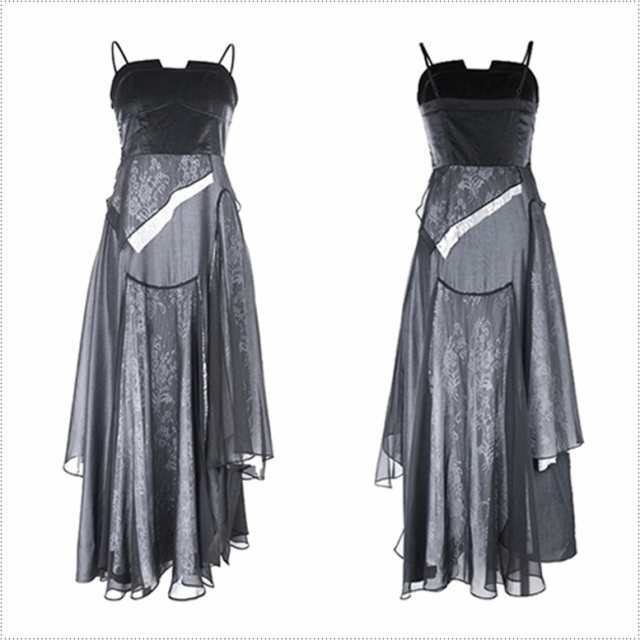 レビュー高評価商品 人気急上昇 ランキング常連 レディース ギフトにも最適 異素材MIX ドレス 袖なし ドッキングワンピース キャミソールワンピース 切り替え 在庫わずか ノースリーブ ワンピース ロングワンピース 送料無料 クリスマスプレゼント