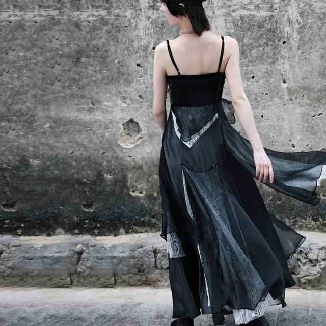 レビュー高評価商品 人気急上昇 ランキング常連 レディース ギフトにも最適 異素材MIX ドレス 袖なし ドッキングワンピース キャミソールワンピース 切り替え 在庫わずか ノースリーブ ワンピース ロングワンピース 送料無料 クリスマスプレゼント