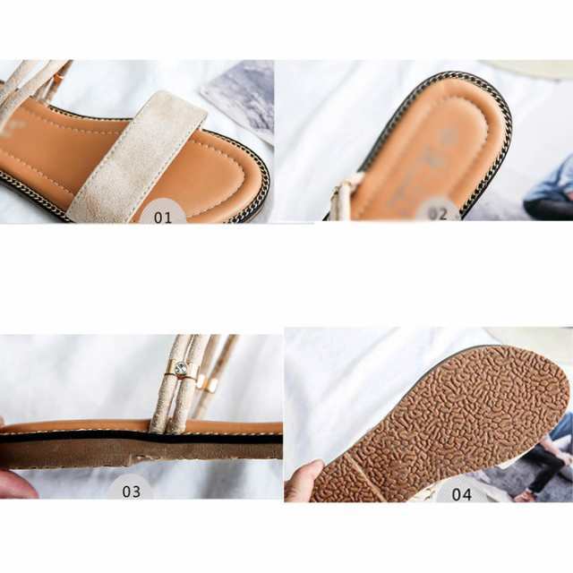送料無料 3WAY ぺたんこ サンダル プチプラ かかとなし ローヒール 疲れにくい 履きやすい シンプル 小さいサイズ 大きいの通販は