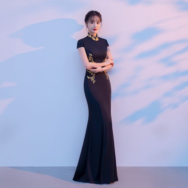 注目ランキング上位 品質安心 誕生日会 ロングドレス 披露宴ドレス