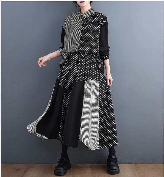 新登場 売上急増中 レディース 在庫限りの大特価 毎日使える便利品 オーバーサイズ 夏新作 上下セット モード系 ビッグサ シャツ スカート セットアップ ロングスカート 大きいサイズ 送料無料