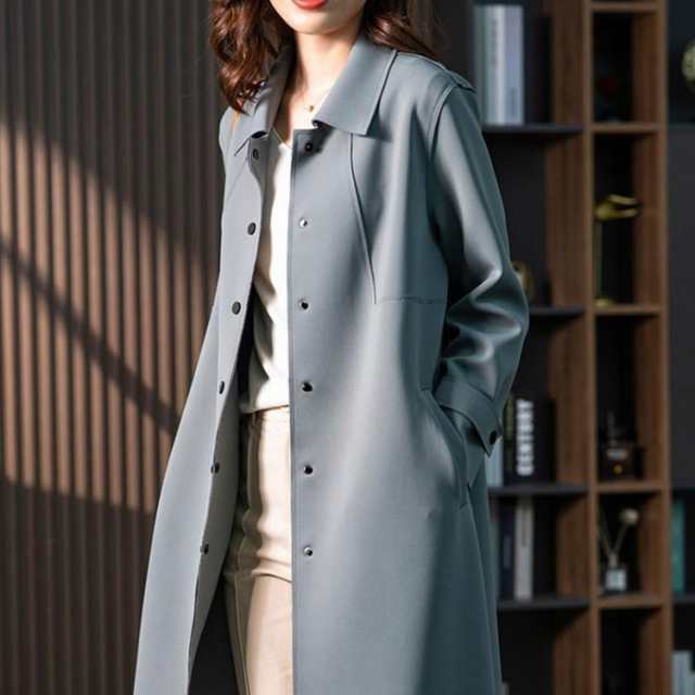 レビュー高評価商品 人気急上昇 ランキング常連 レディース 品質安心 ロング 春物 ステンカラーコート ミドル丈 コート ステンカラー トレンチ 在庫わずか 春服 春トレンチ ロング丈 スプリングコート 送料無料 冬用
