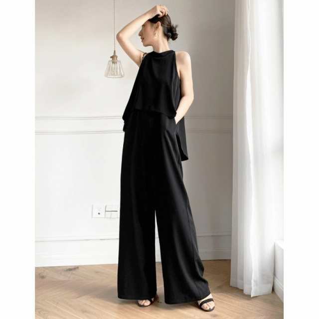 レビュー高評価商品 多機能デザイン レディース 収納便利 お呼ばれドレス パーティードレス 結婚式 かっこいい オールインワン SNS話題 ノースリーブ パンツドレス パンツ ジャンプスーツ 韓国 お買い得プライス 送料無料 レビュー高評価商品 多機能デザイン レディース 収納便利 お呼ばれ