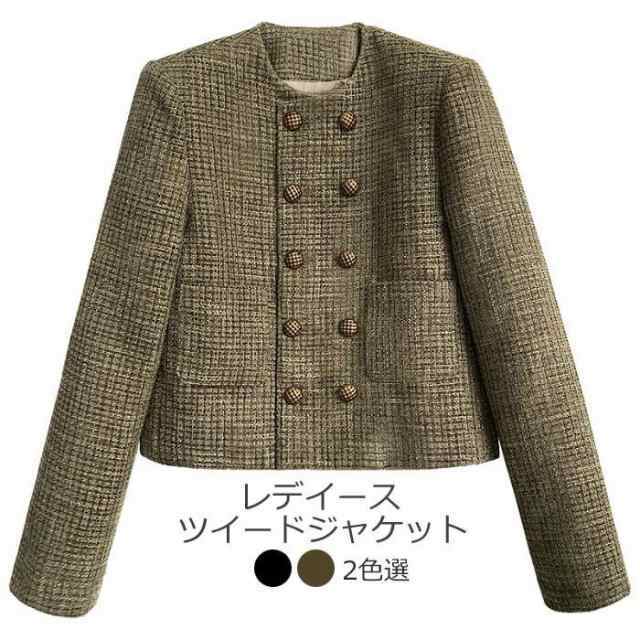 家中時間充実化 品質安心 SNS話題 ツイードジャケット 母親 卒業式 スーツジャケット スーツ ジャケット 春 ツイード アウター 秋 ママ お母さん レデイース 長袖 収納便利 入学式 お買い得プライス 送料無料 冬物